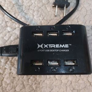6 port USB desktop charger